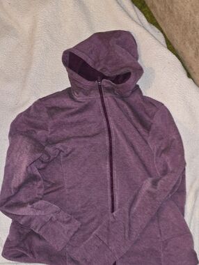 Danskin Now Women's Plum Hooded Zip-Up Jacket XXL